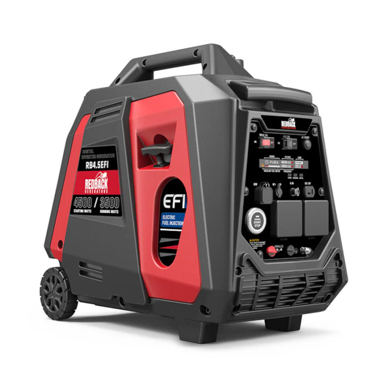 iTechWorld Redback RB4.5 Portable Inverter Generator Front Left Side View