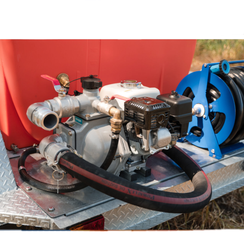 Polymaster Trailer Mounted Fire Fighting Unit Pump Close Up